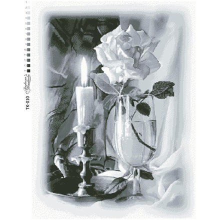 Схема картини Свічка для вишивки бісером на габардині ТК010пн4965 - Вишивка хрестиком і бісером - Овечка Рукодільниця