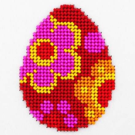 Пасхальное яйцо Набор для для вышивания бисером по ткани с рисунком Louise L-497 - Вишивка хрестиком і бісером - Овечка Рукодільниця