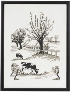 Набір для вишивання "Корови (Cows)" PERMIN - Купить в интернет-магазине club-rukodelia.com Тел: 067-802-24-81 Купить Киев, Львов, Харьков, Винница, Одесса, Житомир, Чернигов, Сумы