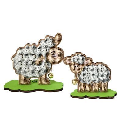 Нежные овечки Набор для вышивки бисером на деревянной основе Wonderland Crafts FLK-618 - Купить в интернет-магазине club-rukodelia.com Тел: 067-802-24-81 Купить Киев, Львов, Харьков, Винница, Одесса, Житомир, Чернигов, Сумы