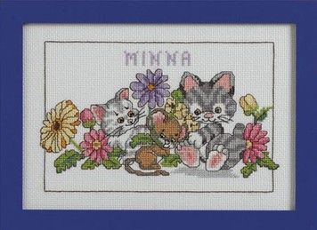 Набір для вишивання Anchor 02304 Cats & Flowers/Котики та квіточки - Купити в інтернет-магазині club-rukodelia.com Тел: 067-802-24-81  Купити Київ, Львів, Харків, Вінниця, Одеса, Житомир, Чернігів, Суми