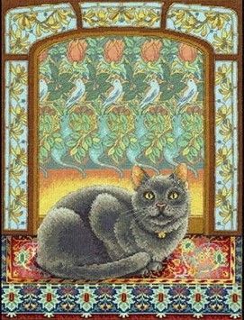 Набор для вышивки крестом Dimensions 35226 Cat in Window - Купить в интернет-магазине club-rukodelia.com Тел: 067-802-24-81 Купить Киев, Львов, Харьков, Винница, Одесса, Житомир, Чернигов, Сумы