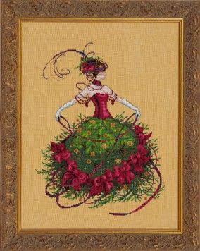 Схема для вышивания Mirabilia Designs MD148 Miss Christmas Eve - Купить в интернет-магазине club-rukodelia.com Тел: 067-802-24-81 Купить Киев, Львов, Харьков, Винница, Одесса, Житомир, Чернигов, Сумы