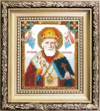 Икона святителя Николая Чудотворца Набор для вышивания ювелирным бисером Чарівна мить БЮ-008 - Купить в интернет-магазине club-rukodelia.com Тел: 067-802-24-81 Купить Киев, Львов, Харьков, Винница, Одесса, Житомир, Чернигов, Сумы