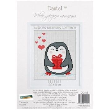 Набор для вышивки крестиком Dantel 012 SD Пингвин - Купить в интернет-магазине club-rukodelia.com Тел: 067-802-24-81 Купить Киев, Львов, Харьков, Винница, Одесса, Житомир, Чернигов, Сумы