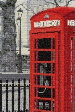 Набор для вышивания крестом DMC BK1172 London Telephone (Лондонский телефон) - Купить в интернет-магазине club-rukodelia.com Тел: 067-802-24-81 Купить Киев, Львов, Харьков, Винница, Одесса, Житомир, Чернигов, Сумы