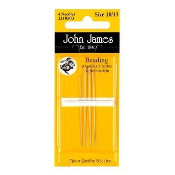 Набор бисерных игл Beading №13 (4шт) John James JJ10513 - Купить в интернет-магазине club-rukodelia.com Тел: 067-802-24-81 Купить Киев, Львов, Харьков, Винница, Одесса, Житомир, Чернигов, Сумы