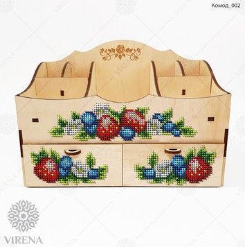 Набір дерев'яних заготовок для створення комоду вишитого бісером VIRENA КОМОД_002 - Купити в інтернет-магазині club-rukodelia.com Тел: 067-802-24-81  Купити Київ, Львів, Харків, Вінниця, Одеса, Житомир, Чернігів, Суми