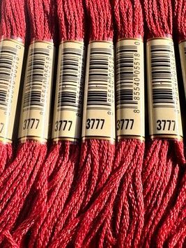 Муліне для вишивання AIRO №3777 колір Terra Cotta, Very Dark/Дуже темний теракотовий 8м