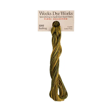 Муліне ручного фарбування Weeks Dye Works 2202 Bullfrog