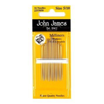 Milliners №7 (16шт) Набір капелюшних голок John James JJ15007 - Купити в інтернет-магазині club-rukodelia.com Тел: 067-802-24-81  Купити Київ, Львів, Харків, Вінниця, Одеса, Житомир, Чернігів, Суми