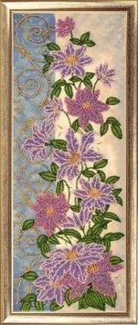 Набор для вышивания бисером Butterfly 156 Панно с клематисами - Купить в интернет-магазине club-rukodelia.com Тел: 067-802-24-81 Купить Киев, Львов, Харьков, Винница, Одесса, Житомир, Чернигов, Сумы