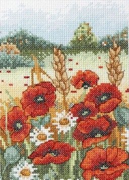 Набор для вышивания Anchor AK114 Poppy Field/ Поле маков - Купить в интернет-магазине club-rukodelia.com Тел: 067-802-24-81 Купить Киев, Львов, Харьков, Винница, Одесса, Житомир, Чернигов, Сумы