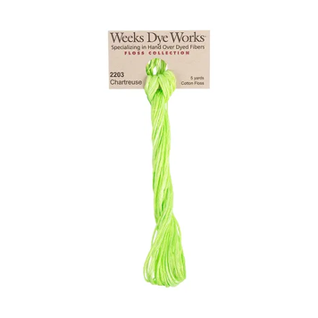 Муліне ручного фарбування Weeks Dye Works 2203 Chartreuse