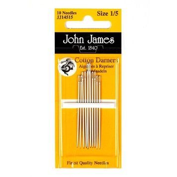 Набор коротких штопальных игл Short Cotton Darners №3/9 John James JJ14539 - Купить в интернет-магазине club-rukodelia.com Тел: 067-802-24-81 Купить Киев, Львов, Харьков, Винница, Одесса, Житомир, Чернигов, Сумы
