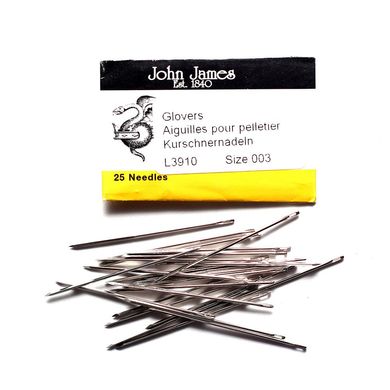 Glovers/Leather Needles №3 (25шт). Набор игл для кожи. John James (Англия) (L3910-003) - Купить в интернет-магазине club-rukodelia.com Тел: 067-802-24-81 Купить Киев, Львов, Харьков, Винница, Одесса, Житомир, Чернигов, Сумы