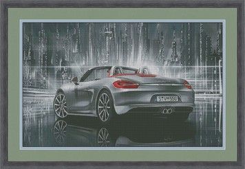 Porsche Электронная схема для вышивания крестиком РЗ-001ИХ