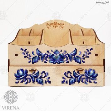 Набір дерев'яних заготовок для створення комода вишитого бісером VIRENA КОМОД_007 - Купити в інтернет-магазині club-rukodelia.com Тел: 067-802-24-81  Купити Київ, Львів, Харків, Вінниця, Одеса, Житомир, Чернігів, Суми
