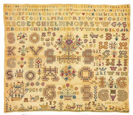 Sampler anno 1761. Набір для вишивання. Permin (39-5490) - Купити в інтернет-магазині club-rukodelia.com Тел: 067-802-24-81  Купити Київ, Львів, Харків, Вінниця, Одеса, Житомир, Чернігів, Суми