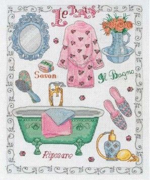 Набір для вишивання Anchor ACS45 Bathroom / Ванна - Купити в інтернет-магазині club-rukodelia.com Тел: 067-802-24-81  Купити Київ, Львів, Харків, Вінниця, Одеса, Житомир, Чернігів, Суми