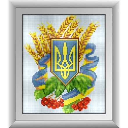 Герб України 3 Dream Art (30112D) - Купити в інтернет-магазині club-rukodelia.com Тел: 067-802-24-81  Купити Київ, Львів, Харків, Вінниця, Одеса, Житомир, Чернігів, Суми