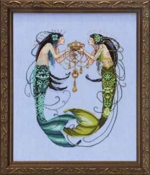 Схема для вишивання Mirabilia Designs The Twin Mermaids MD141 - Купити в інтернет-магазині club-rukodelia.com Тел: 067-802-24-81  Купити Київ, Львів, Харків, Вінниця, Одеса, Житомир, Чернігів, Суми