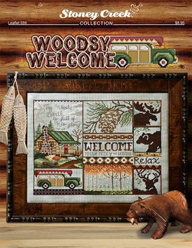 Woodsy Welcome Схема для вишивання хрестиком Stoney Creek LFT559 - Купити в інтернет-магазині club-rukodelia.com Тел: 067-802-24-81  Купити Київ, Львів, Харків, Вінниця, Одеса, Житомир, Чернігів, Суми