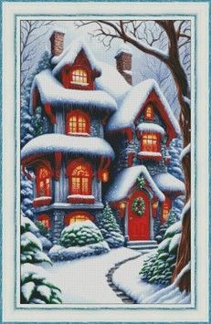 В очікуванні Різдва-2 Електронна схема для вишивання хрестиком Інна Холодна НР-020ИХ