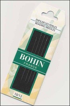 Beading №10/12 (4шт). Встановити бісерні голки. Bohin (1125) - Купити в інтернет-магазині club-rukodelia.com Тел: 067-802-24-81  Купити Київ, Львів, Харків, Вінниця, Одеса, Житомир, Чернігів, Суми