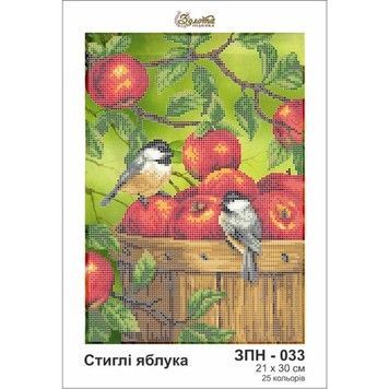 Спелые яблоки Схема для вышивания бисером Золотая подкова ЗПН-033 - Купить в интернет-магазине club-rukodelia.com Тел: 067-802-24-81 Купить Киев, Львов, Харьков, Винница, Одесса, Житомир, Чернигов, Сумы