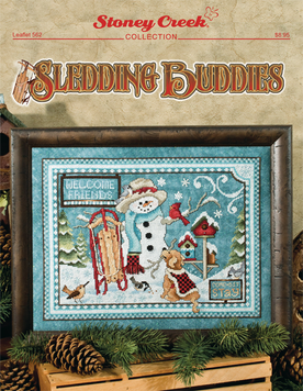 Sledding Buddies Схема для вишивання хрестом Stoney Creek LFT562 - Купити в інтернет-магазині club-rukodelia.com Тел: 067-802-24-81  Купити Київ, Львів, Харків, Вінниця, Одеса, Житомир, Чернігів, Суми