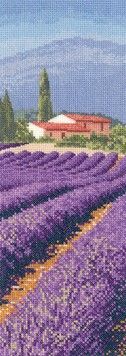 Набір для вишивання хрестиком Heritage Crafts Lavender Fields H1247 - Купити в інтернет-магазині club-rukodelia.com Тел: 067-802-24-81  Купити Київ, Львів, Харків, Вінниця, Одеса, Житомир, Чернігів, Суми