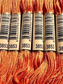Муліне для вишивання AIRO №3853 колір Autumn Gold, Dark/Темний осіннє золото 8м