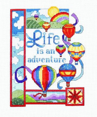 Life is an Adventure Життя це пригода. Набір для вишивання хрестом. Janlynn (023-0612) - Купити в інтернет-магазині club-rukodelia.com Тел: 067-802-24-81  Купити Київ, Львів, Харків, Вінниця, Одеса, Житомир, Чернігів, Суми