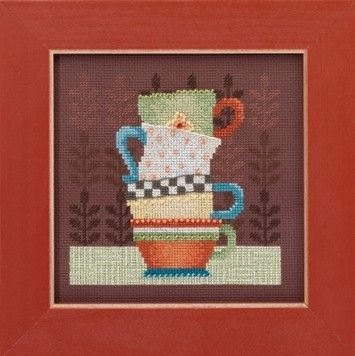 Набор для вышивания Mill Hill DM301615 Coffee Cups - Купить в интернет-магазине club-rukodelia.com Тел: 067-802-24-81 Купить Киев, Львов, Харьков, Винница, Одесса, Житомир, Чернигов, Сумы