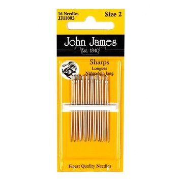 Sharps №4 (16шт) Набір голок для шиття John James JJ11004 - Купити в інтернет-магазині club-rukodelia.com Тел: 067-802-24-81  Купити Київ, Львів, Харків, Вінниця, Одеса, Житомир, Чернігів, Суми