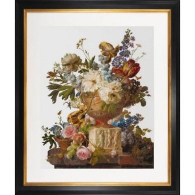 Набір для вишивання хрестиком Flower Still-life with Alabaster Vase. Gerard van Spaendonck. 1783 Linen Thea Gouverneur 580 - Купити в інтернет-магазині club-rukodelia.com Тел: 067-802-24-81  Купити Київ, Львів, Харків, Вінниця, Одеса, Житомир, Чернігів, Суми