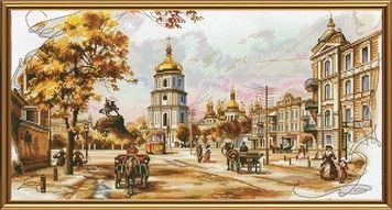 Набір для вишивання хрестом Нова Слобода СР-2195 Старий Київ - Купити в інтернет-магазині club-rukodelia.com Тел: 067-802-24-81  Купити Київ, Львів, Харків, Вінниця, Одеса, Житомир, Чернігів, Суми