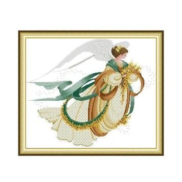 Ангел-2 Набор для вышивания крестом с печатной схемой на ткани Joy Sunday RA498 - Купить в интернет-магазине club-rukodelia.com Тел: 067-802-24-81 Купить Киев, Львов, Харьков, Винница, Одесса, Житомир, Чернигов, Сумы