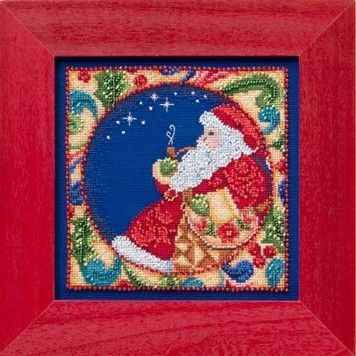 Santa / Санта Mill Hill Набор для вышивания крестом JS304102 - Купить в интернет-магазине club-rukodelia.com Тел: 067-802-24-81 Купить Киев, Львов, Харьков, Винница, Одесса, Житомир, Чернигов, Сумы