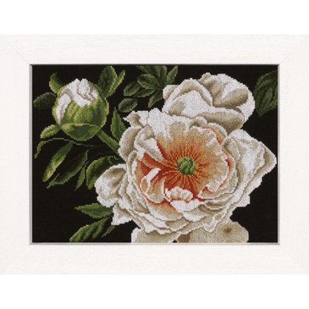 Набор для вышивания Lanarte PN-0008177 Peony-Lady Of The Evening - Вишивка хрестиком і бісером - Овечка Рукодільниця