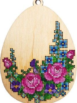 Набор для вышивки крестом Alisena 5501а-Б Пасхальная &ndash; розы &ndash; с подвеской - Купить в интернет-магазине club-rukodelia.com Тел: 067-802-24-81 Купить Киев, Львов, Харьков, Винница, Одесса, Житомир, Чернигов, Сумы