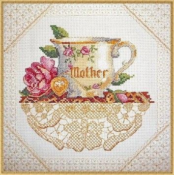 Набор для вышивания крестом Classic Design Мамина чашка 4406 - Купить в интернет-магазине club-rukodelia.com Тел: 067-802-24-81 Купить Киев, Львов, Харьков, Винница, Одесса, Житомир, Чернигов, Сумы
