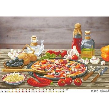Набір для вишивки бісером Барвиста Вишиванка Найсмачніша піца 64х43 ТК087пн6443k - Купити в інтернет-магазині club-rukodelia.com Тел: 067-802-24-81  Купити Київ, Львів, Харків, Вінниця, Одеса, Житомир, Чернігів, Суми
