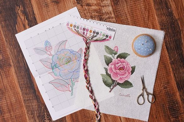 Камелія Набір для вишивання хрестиком 2032414 Xiu Crafts - Купити в інтернет-магазині club-rukodelia.com Тел: 067-802-24-81  Купити Київ, Львів, Харків, Вінниця, Одеса, Житомир, Чернігів, Суми