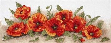 Набір для вишивання Anchor PCE722 Spray Of Poppies / Розсип маків - Купити в інтернет-магазині club-rukodelia.com Тел: 067-802-24-81  Купити Київ, Львів, Харків, Вінниця, Одеса, Житомир, Чернігів, Суми