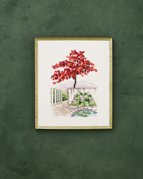 Набір для вишивання Японський клен (Japanese maple) PERMIN - Купити в інтернет-магазині club-rukodelia.com Тел: 067-802-24-81  Купити Київ, Львів, Харків, Вінниця, Одеса, Житомир, Чернігів, Суми