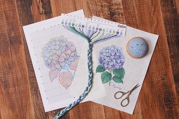 Гортензія Набір для вишивання хрестиком 2032415 Xiu Crafts - Купити в інтернет-магазині club-rukodelia.com Тел: 067-802-24-81  Купити Київ, Львів, Харків, Вінниця, Одеса, Житомир, Чернігів, Суми