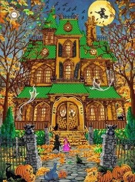 СЛ-3416 Mystical house..ТМ Миледи.Схема для вышивки бисером и декором - Купить в интернет-магазине club-rukodelia.com Тел: 067-802-24-81 Купить Киев, Львов, Харьков, Винница, Одесса, Житомир, Чернигов, Сумы