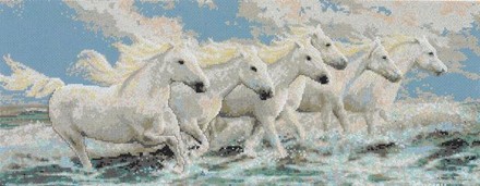 Seaside Horses Коні біля моря. Набір для вишивання хрестом. Janlynn (013-0338) - Купити в інтернет-магазині club-rukodelia.com Тел: 067-802-24-81  Купити Київ, Львів, Харків, Вінниця, Одеса, Житомир, Чернігів, Суми